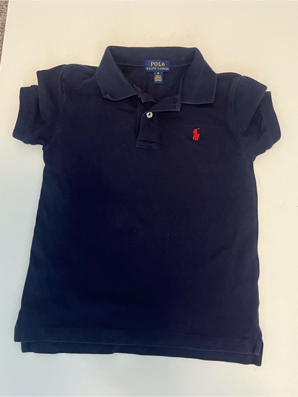 Polo by Ralph Lauren Navy Kids Polo with Red Pony